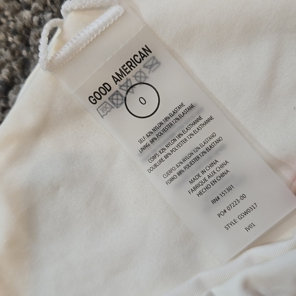 NWT Good American Ivory  Bikini Bottom Swim Sz 0/XS - Picture 5 of 7